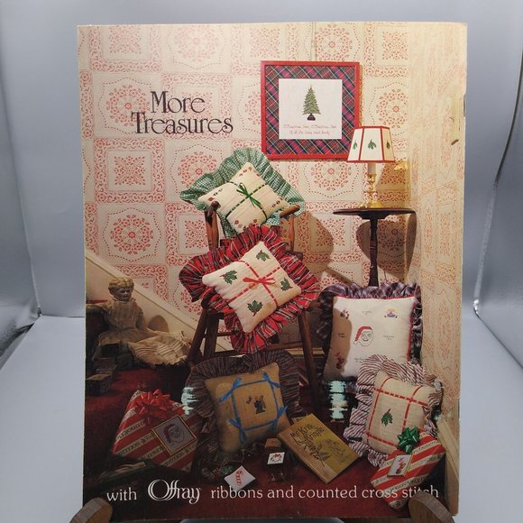 Vintage Cross Stitch Patterns, Christmas Treasures by Linda Dennis Book 5 - Picture 2 of 2